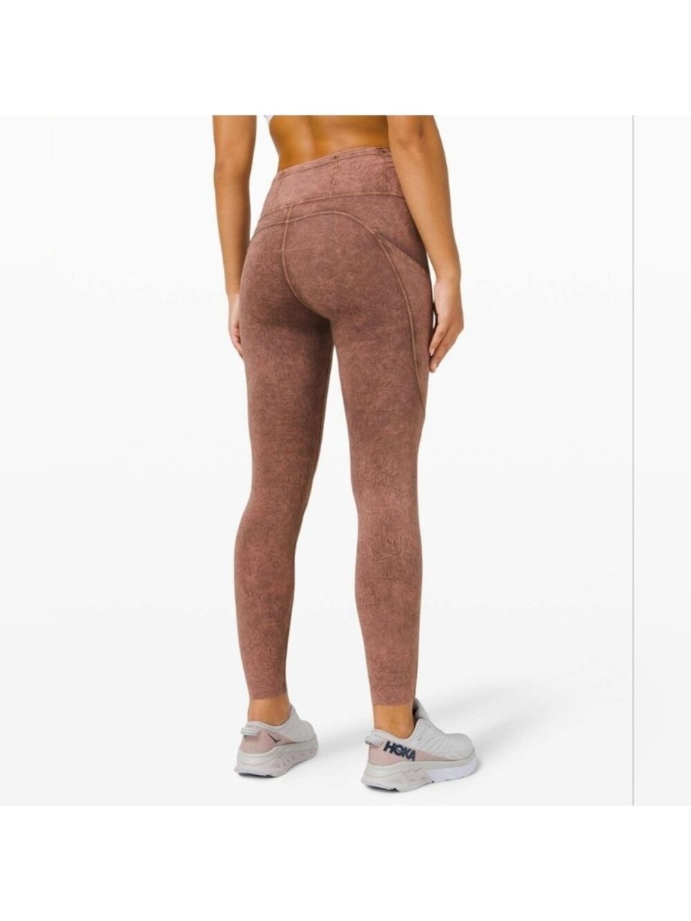 Lululemon Fast Free Tight II 25" Ice Dye *Non-Reflective Ice Wash Brown Earth- 4
